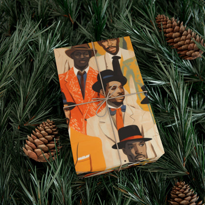 Dapper Distinction Vintage Gift Wrapping Paper