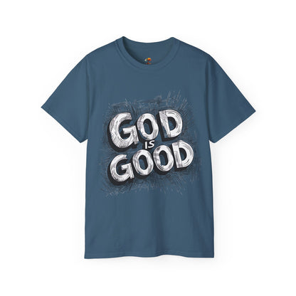 God is Good, All the Time Urban Graffiti Graphic Tee