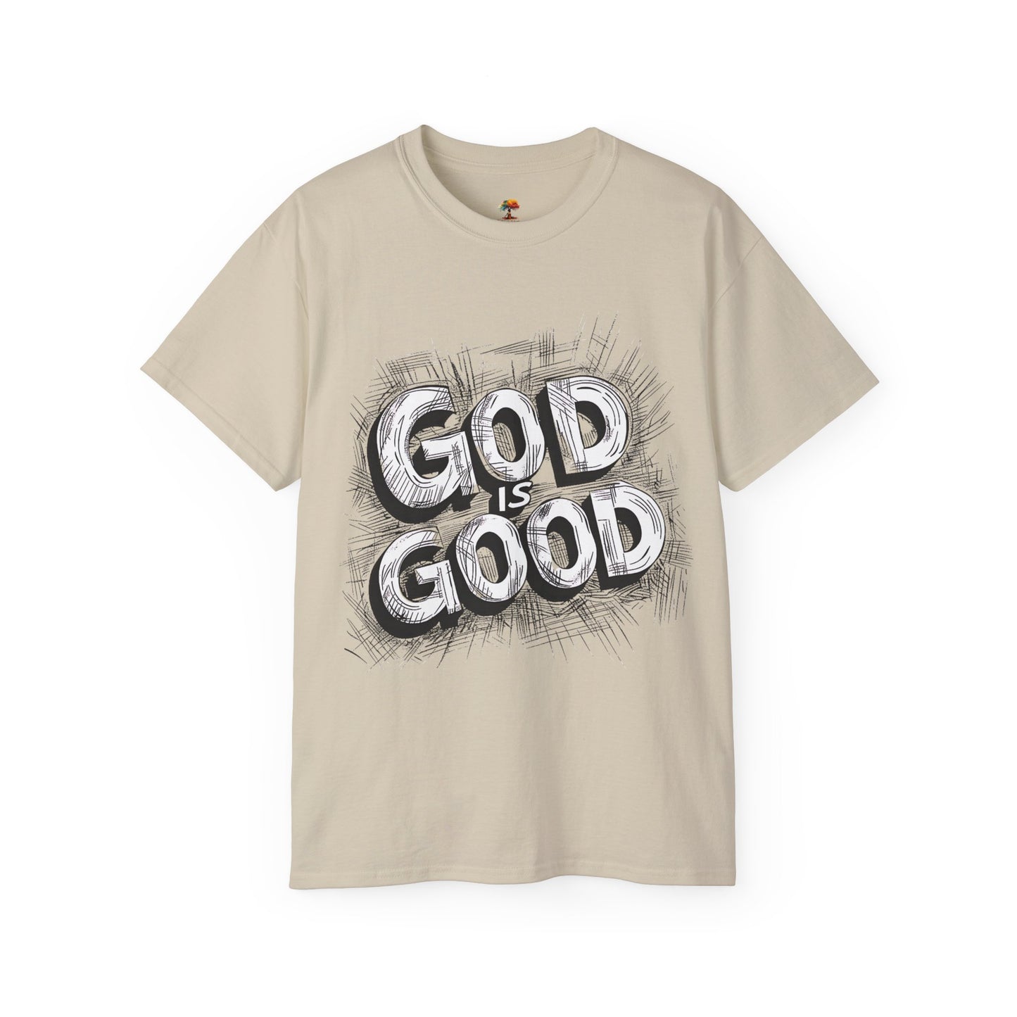 God is Good, All the Time Urban Graffiti Graphic Tee