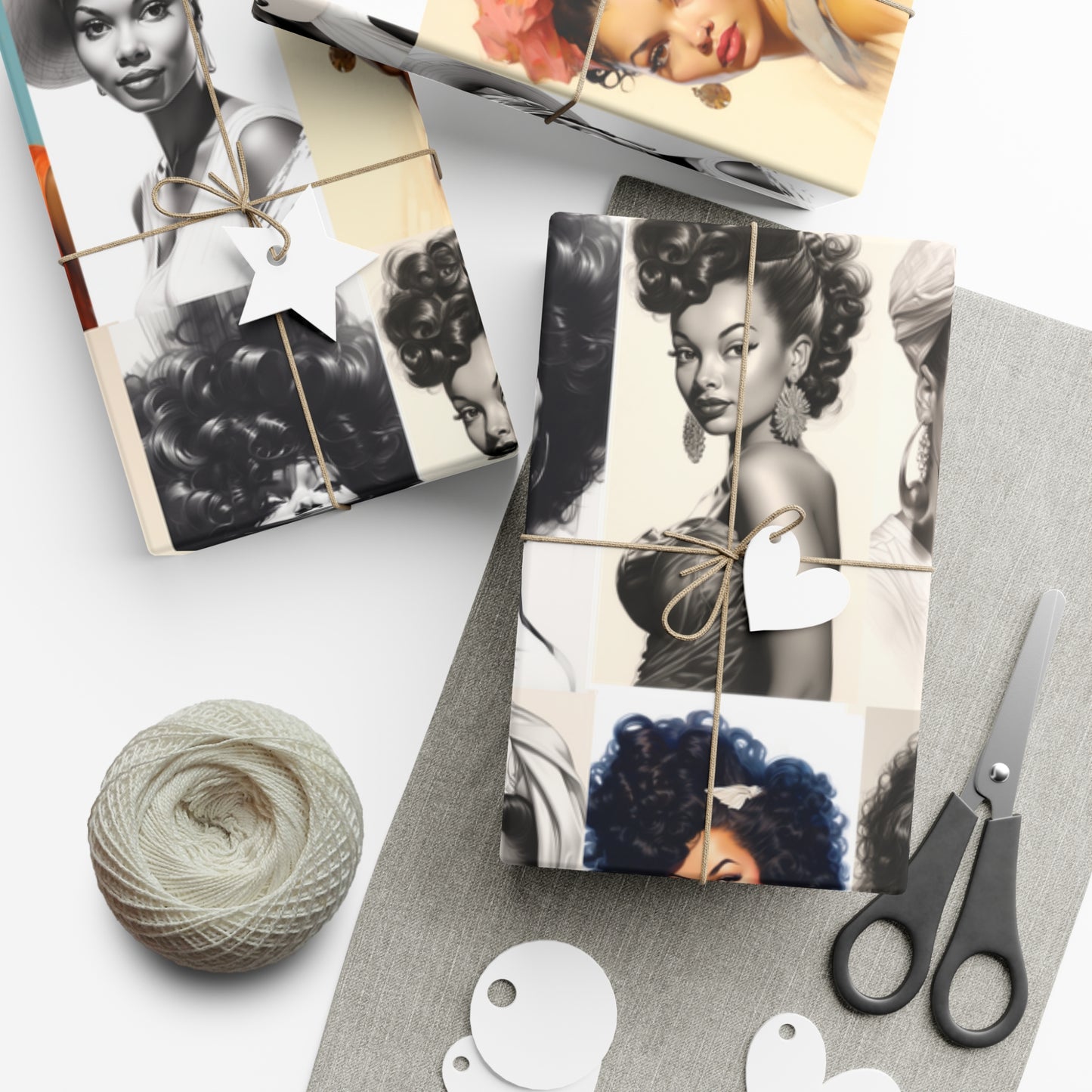 Her Timeless Elegance: Vintage Gift Wrapping Paper