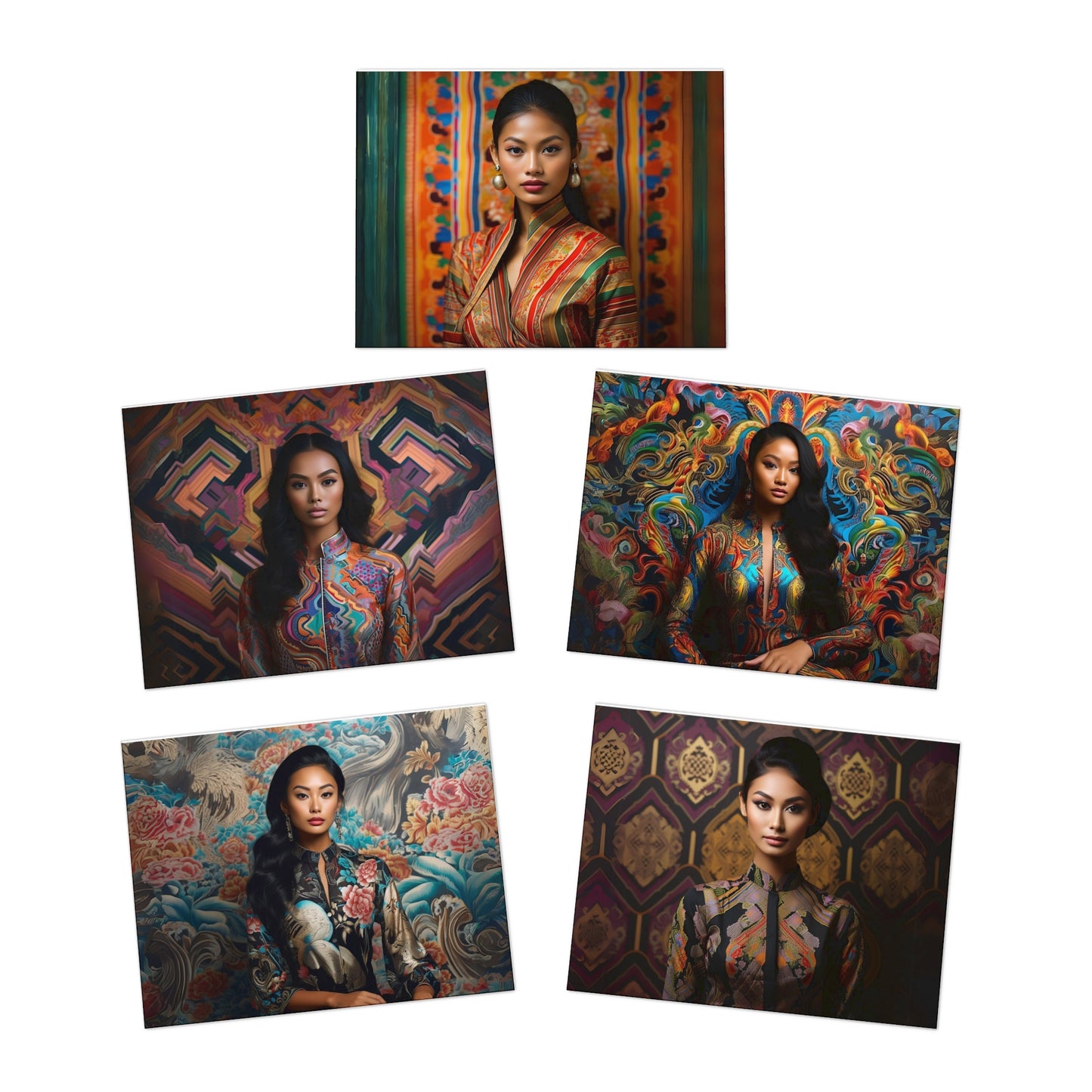 Tapestry of Women Series 4 Greeting Cards (5-Pack)