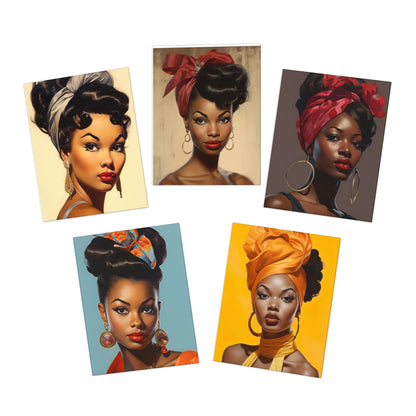 Women of Glamour Greeting Cards (5-Pack)