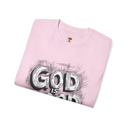 God is Good, All the Time Urban Graffiti Graphic Tee